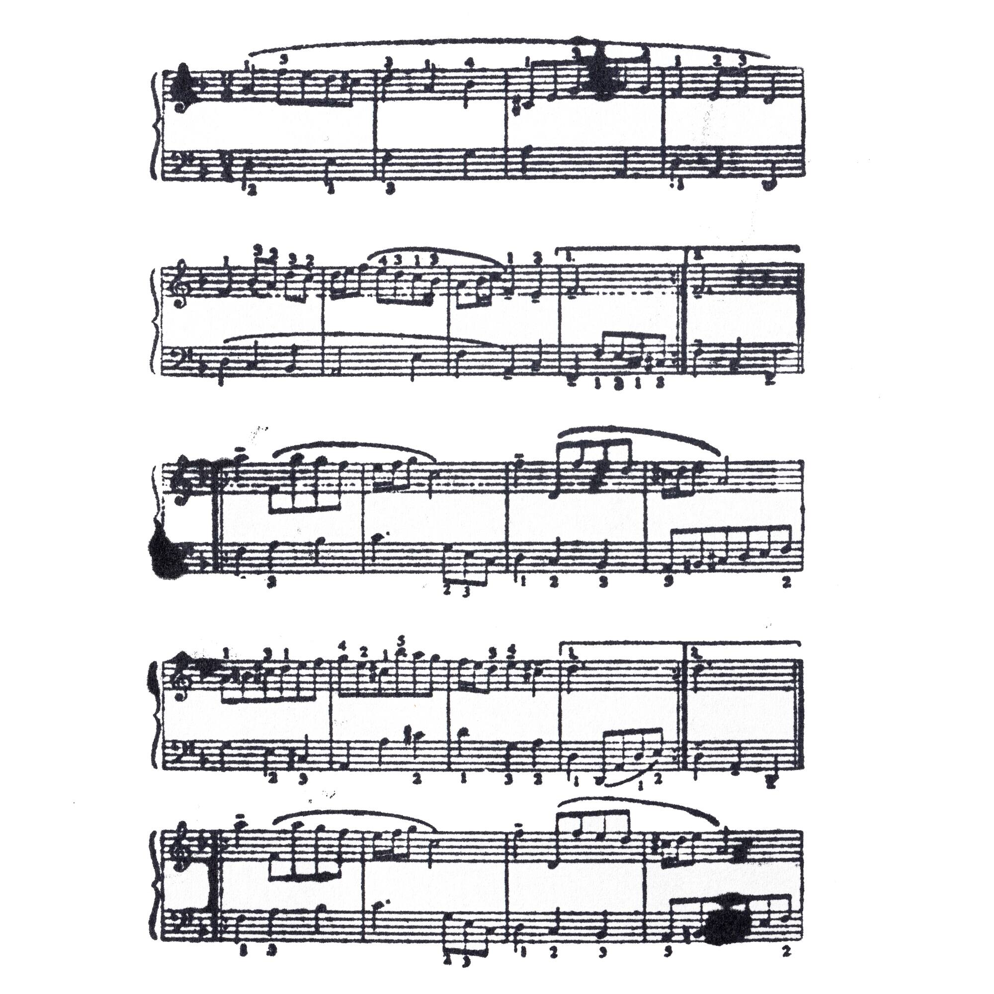 Sheet Music Wood Stamp by Recollections™